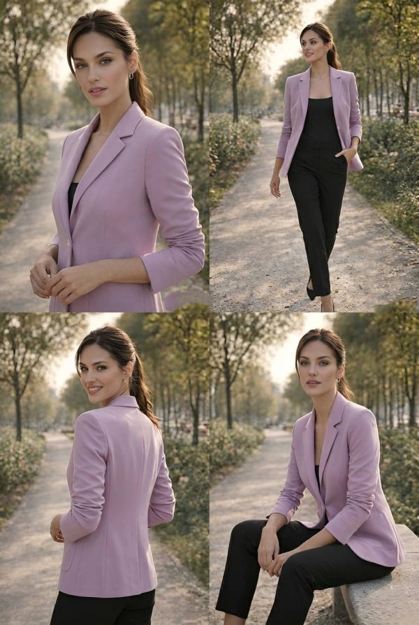 PERFECT PRODUCTIONS Solid Single Breasted Formal Women Blazer