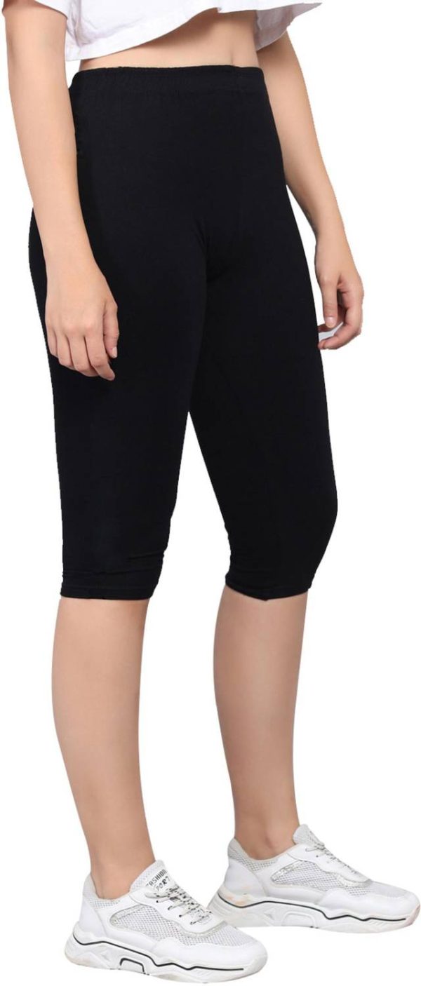 pinkshell Women Black Capri