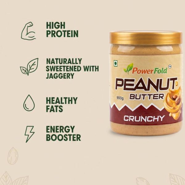 POWERFOLD PRODUCTS Crunchy Peanut Butter Delight | Rich & Crunchy Spread
