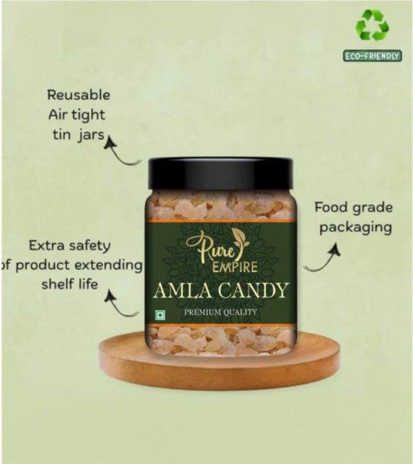 Pure Empire Dried Amla Candy, Organic Dry Indian Fruit Without Added Preservative Amla Candy Amla Candy