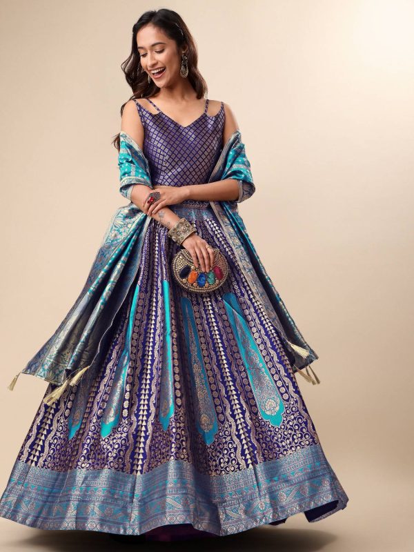 PURVAJA Embellished Semi Stitched Lehenga Choli