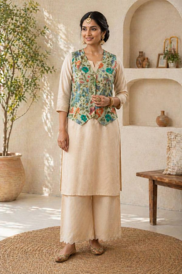 Rajasi Printed Women Waistcoat