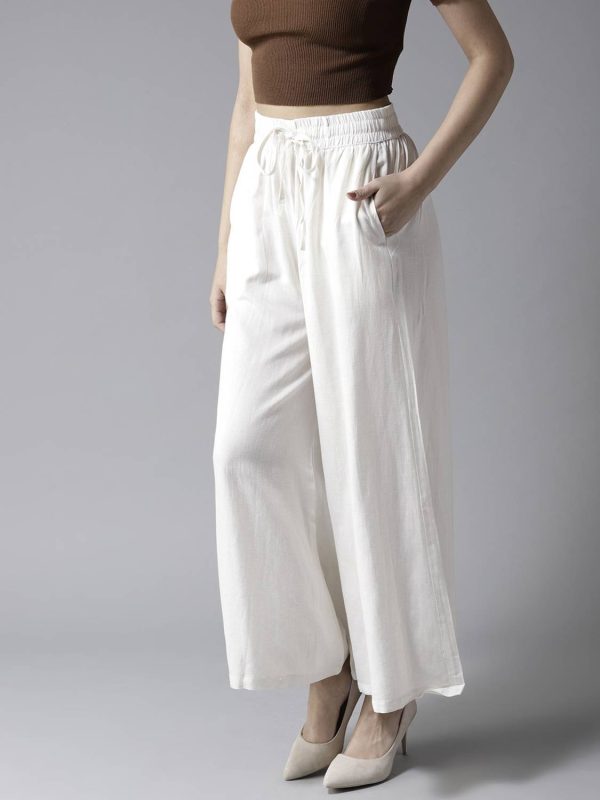 Rangkriti Regular Fit Women Red, White Trousers