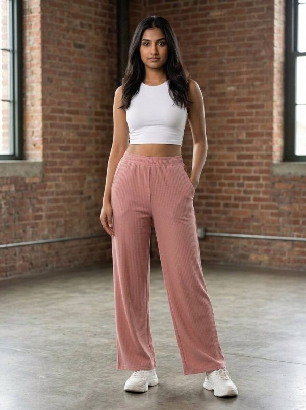 RANGVISHA Loose Fit Women Pink Trousers