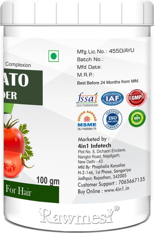 Rawmest Organic Tomato Powder 100gm 100 g