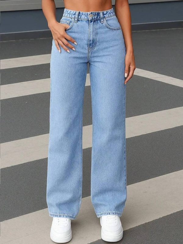 R.Code by The Roadster Life Co. Straight Fit Women Light Blue Jeans