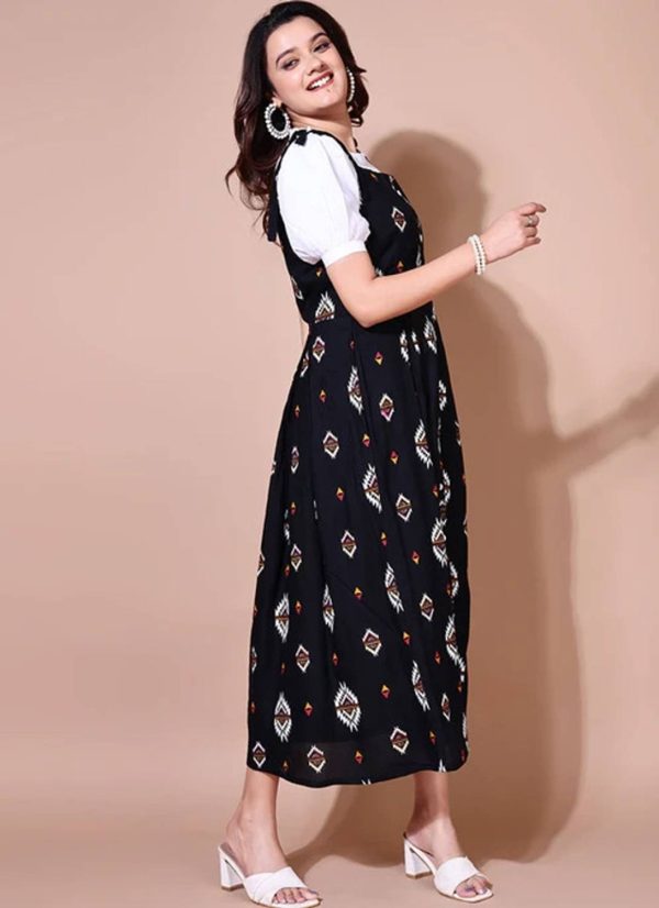 rebikatrendz Women Black, White Dungaree