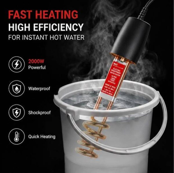 RedShell ISI Mark Spiral 2000 W Shock Proof Immersion Heater Rod