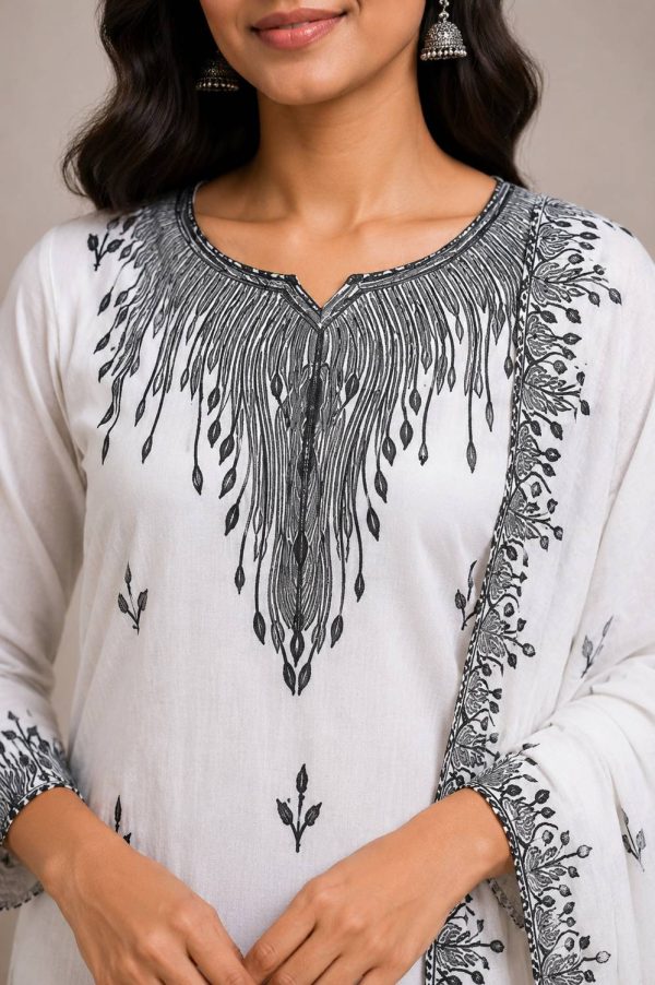 RIVARICH Printed Kurta, Trouser/Pant & Dupatta Set
