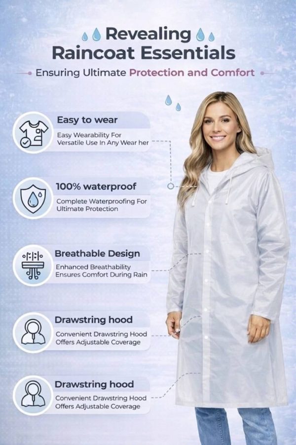 Ruchika Solid Women Raincoat