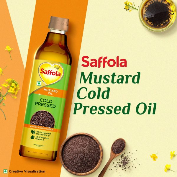 Saffola Cold Pressed Mustard Oil