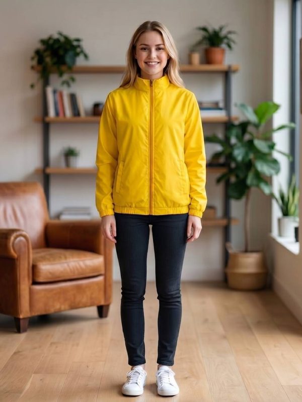 SANHOK Waterproof Polyester Windcheater Sports Gym Running Travel Sunscreen Jacket Solid Women Wind Cheater