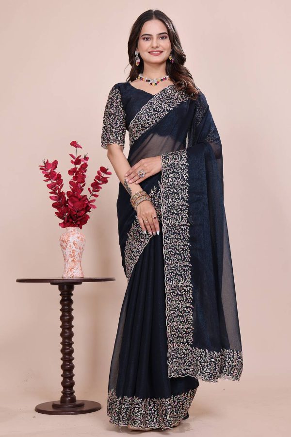 Sanskriti Embellished, Embroidered Bollywood Georgette Saree