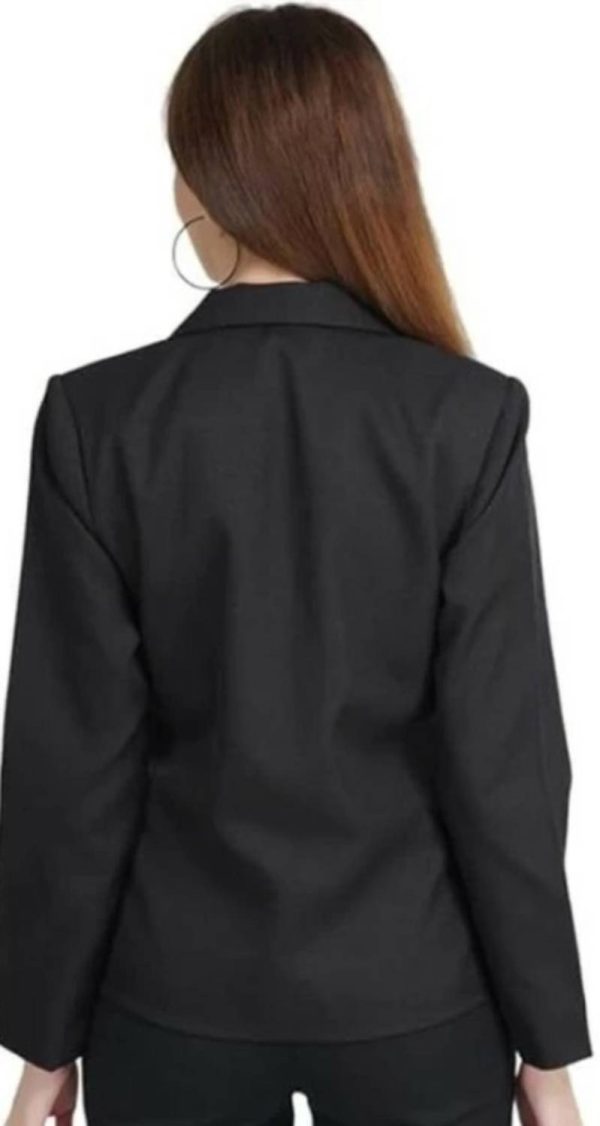 SARTHAKHUB Solid Single Breasted Casual Women Blazer