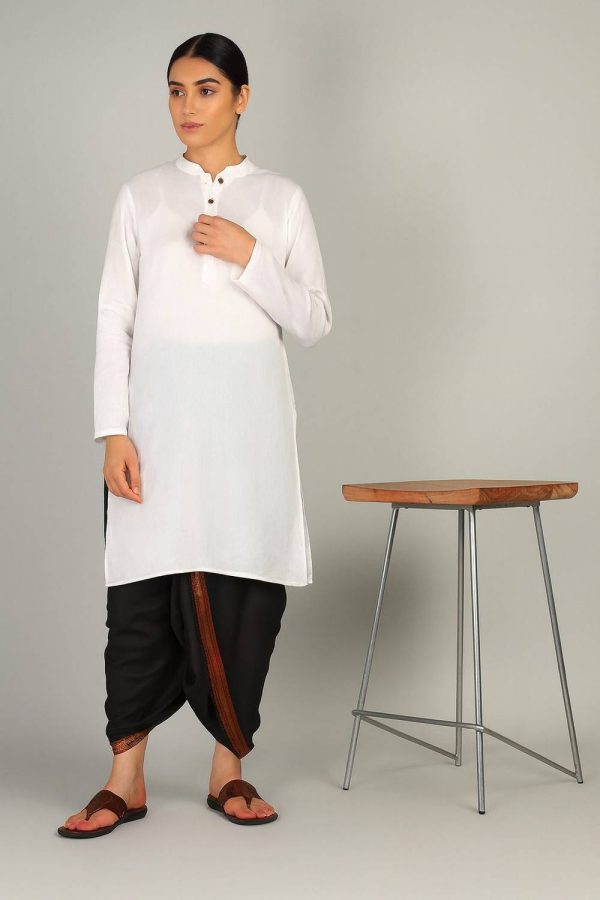Sawariya Clothing Art Silk Ready to Wear Dhoti for Women Striped Women Dhoti
