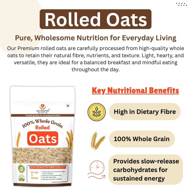 SELF DOCTOR FOODS Healthy Breakfast Combo | Oats, Seeds & Jaggery | Source of Nutrition Combo