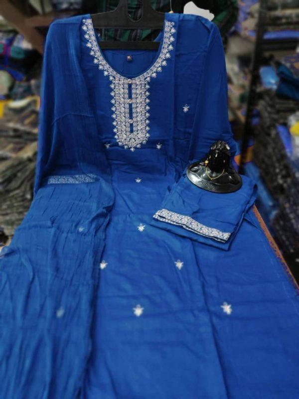 shree yamuna Cotton Slub Women Churidar