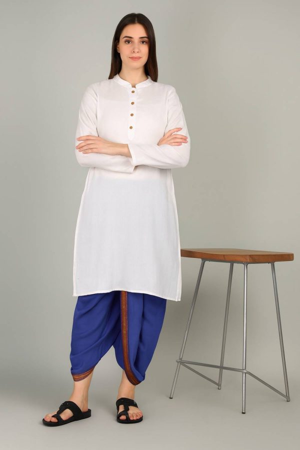 Shyam handloom Art Silk Ready to Wear Dhoti for Women Solid Women Dhoti