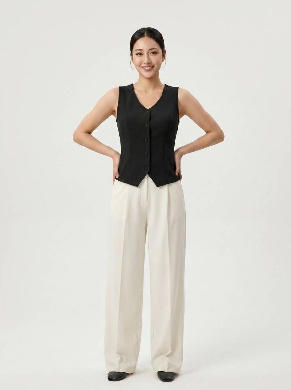 Soil Street Solid Women Waistcoat