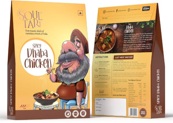 SoulTari by SoulTari Ready To Eat Dhaba Chicken | In A Spicy Dhaba Style Curry |Just Heat & Eat
