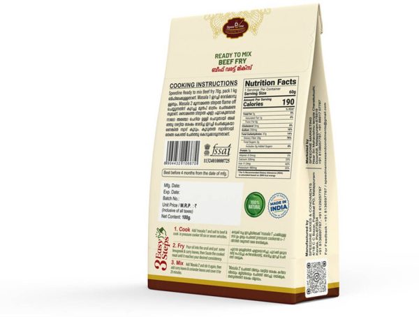 SPEEDINE Ready to Cook Meat Fry Mix, Cook, Fry, and, Mix for a Delicious Meat Fry 70 g