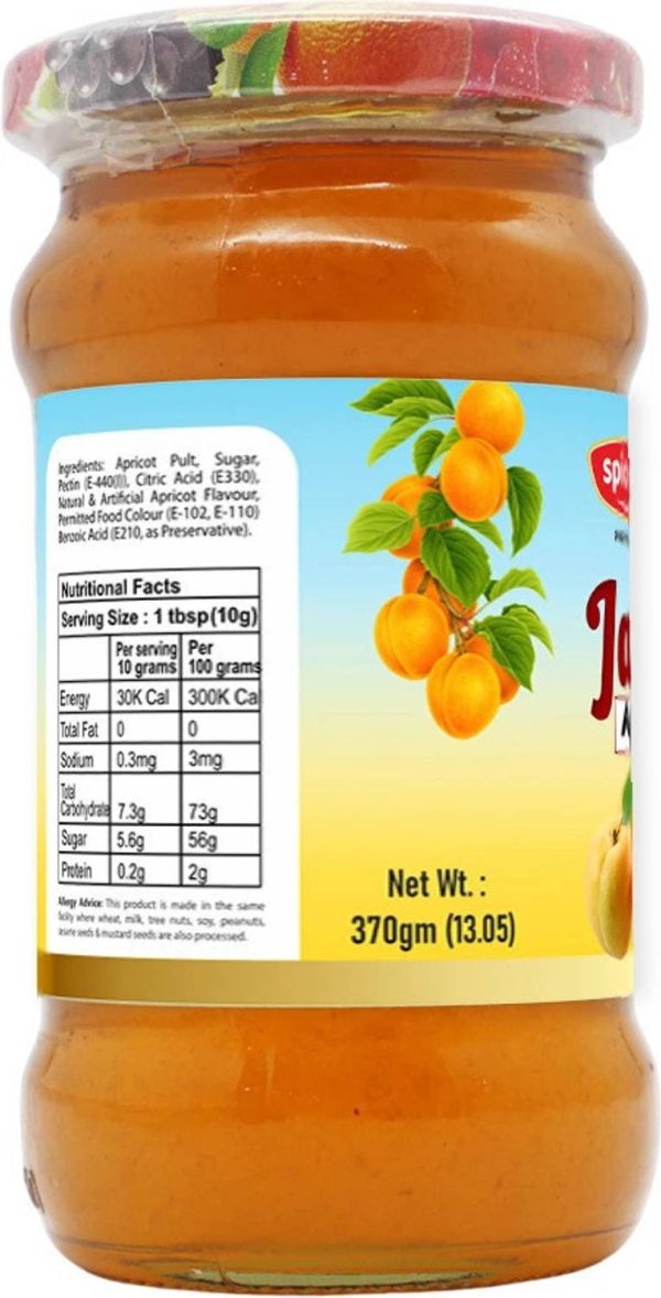 Spice Nest apricot jam 370gm with Real Fruit Ingredients