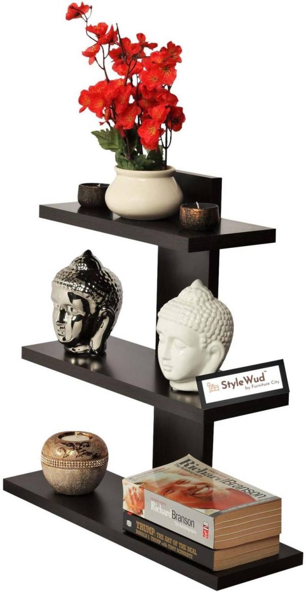 StyleWud Ivy shelf Engineered Wood Display Unit