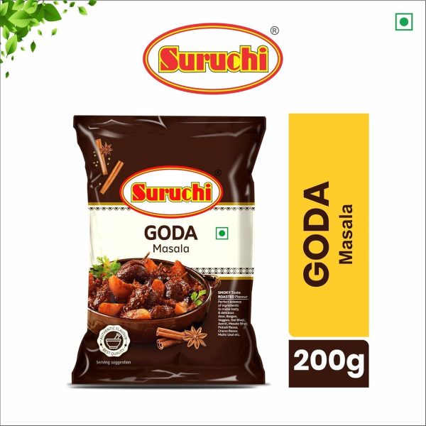 Suruchi Goda Masala Pack of 3 | Authentic Maharashtrian Goda Masala| Roasted Spice Blend Combo