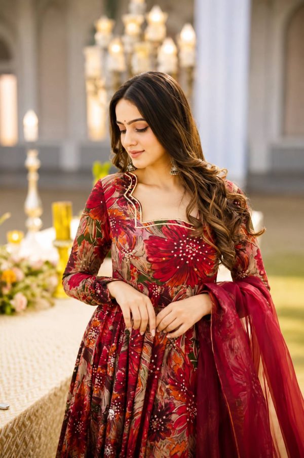 swara creation Anarkali Gown