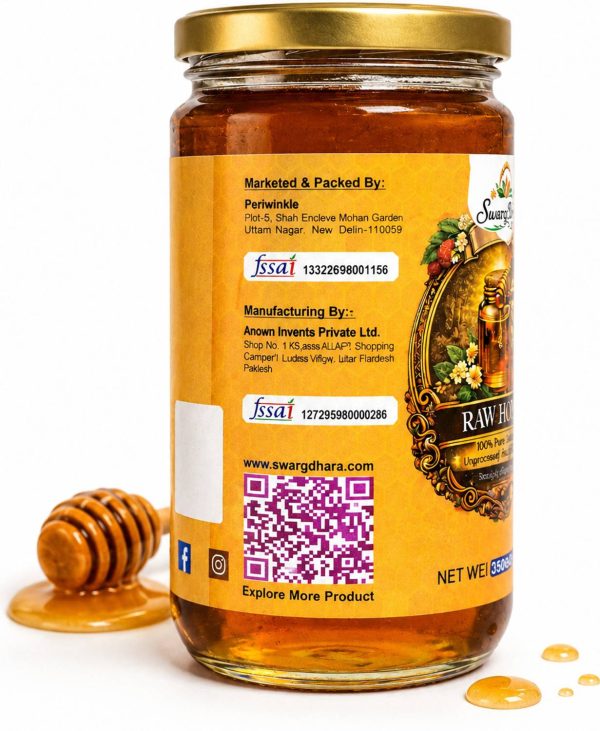 swargdhara 100% Pure Natural Raw Honey, Unprocessed, No Added Sugar, Direct from Farm