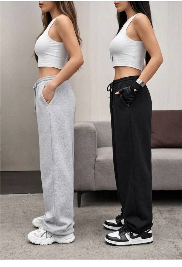 TABUBU Solid Women Grey, Black Track Pants