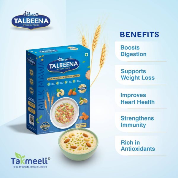 Takmeeli Talbeena With Dry Fruits – Milk Mawa Flavour | Premium Pack | Pack-3 |250g x 3 = 750 g