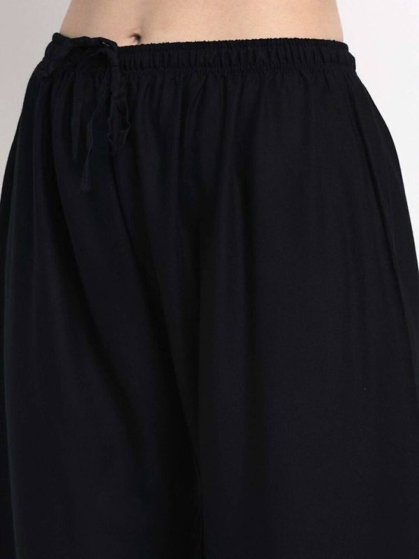 Tanushk Loose Fit Women Black Trousers