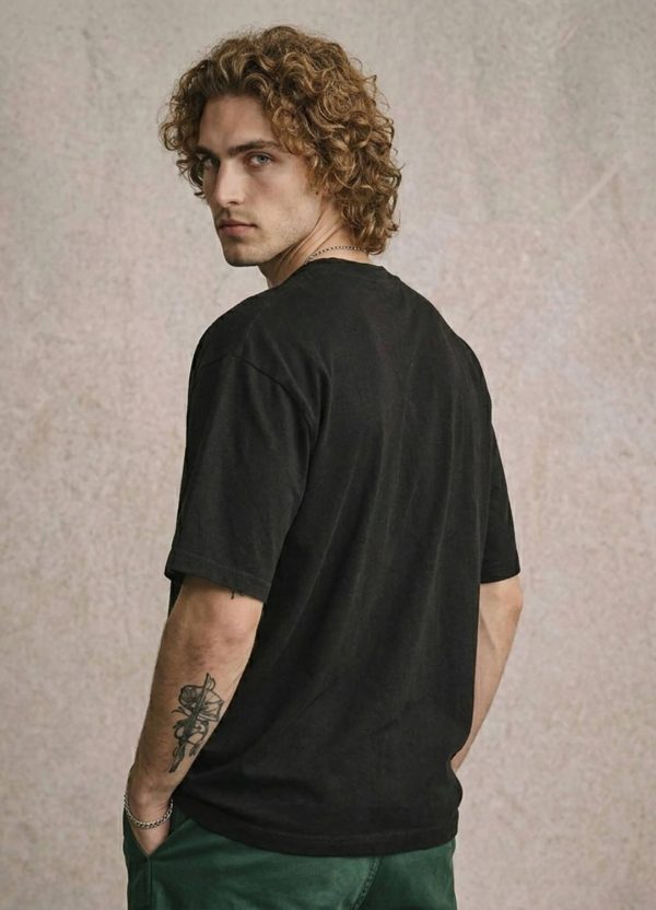 THE SOUTH STORE Graphic Print Men Round Neck Black T-Shirt