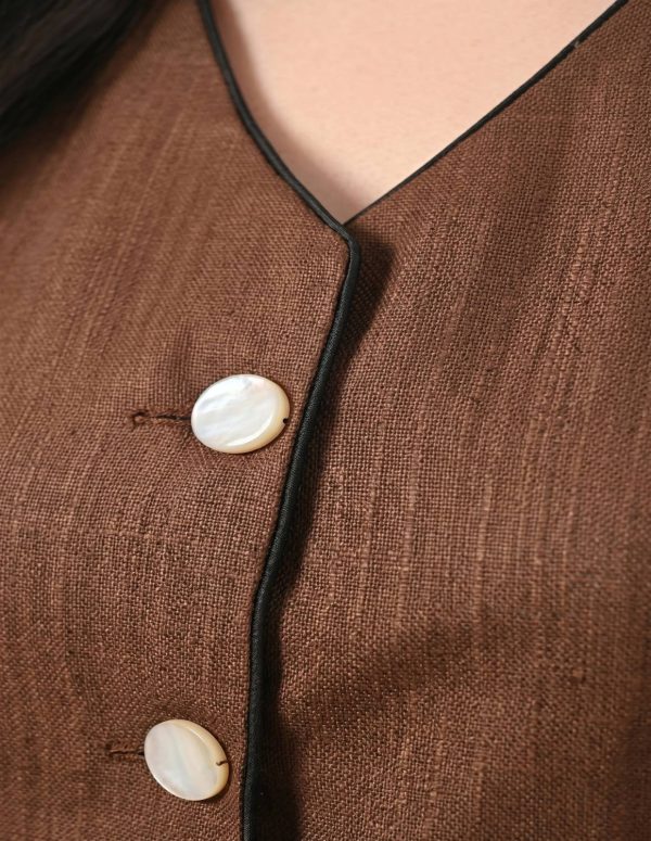 THECLASSICTOGS Solid Women Waistcoat