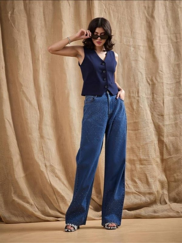 THECLASSICTOGS Solid Women Waistcoat