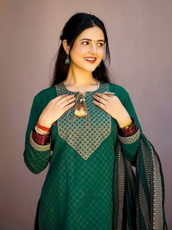 Tibra Attire Women Kurta Pant Dupatta Set