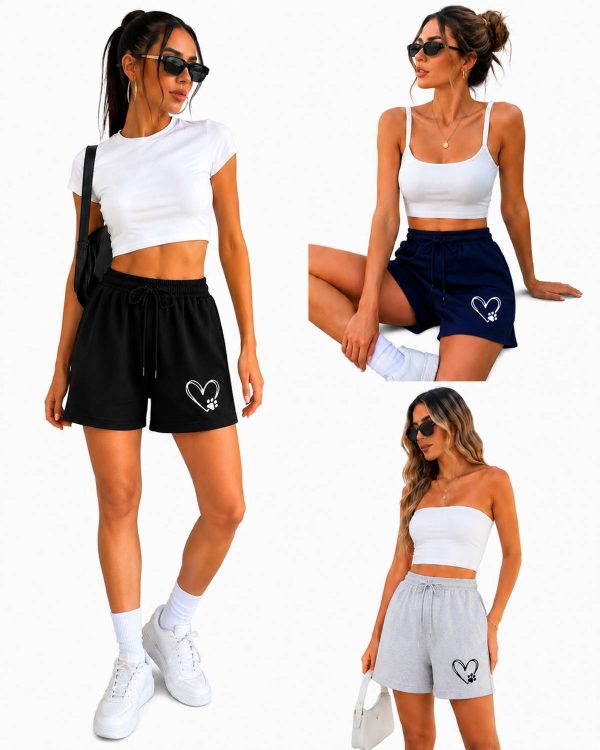 TOPUP Printed Women Multicolor Casual Shorts, Gym Shorts