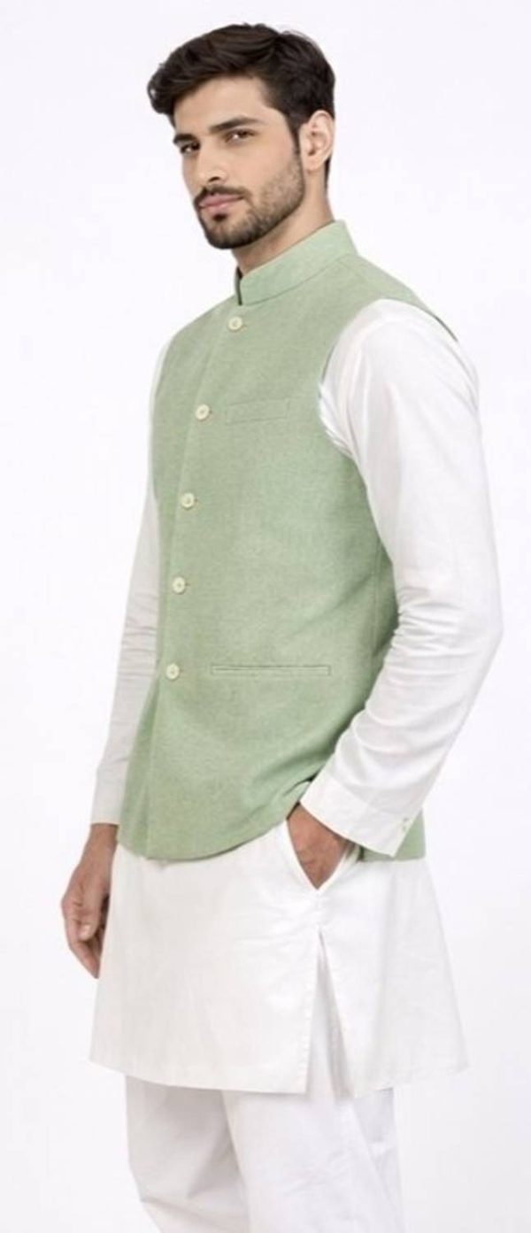 trend tide Self Design Men Waistcoat