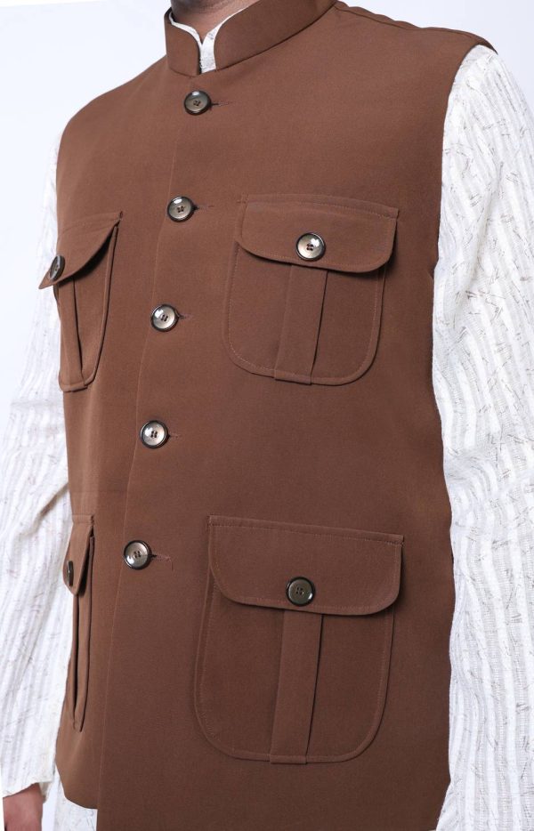 trend tide Solid Men Waistcoat