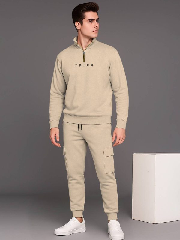 TRIPR Printed, Solid Men Track Suit