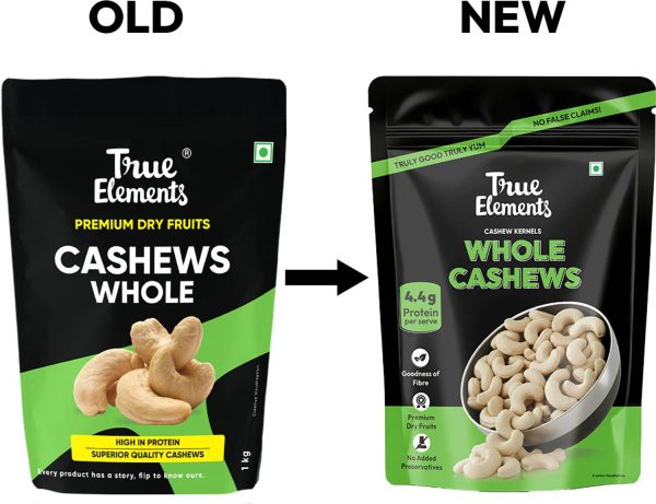 True Elements Goan Cashews, Premium Dryfruits Kaju Cashews