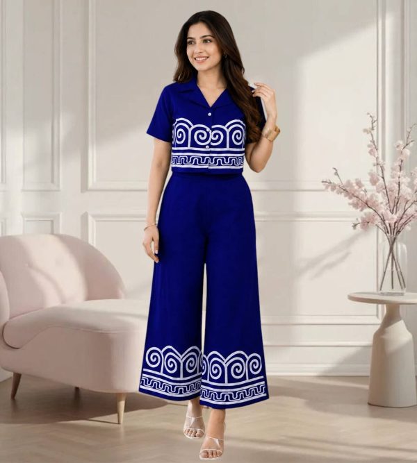 TUHIRAAJ Shirt Palazzos Co-ords Set