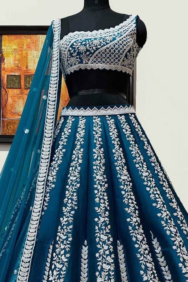 Udbhav Export Embroidered Semi Stitched Lehenga Choli