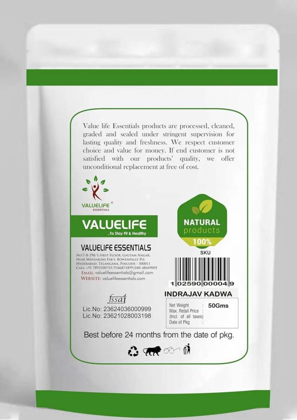 Value Life Premium Indrajav Kadwa (Kutaja) | Natural Herbal Wellness Product