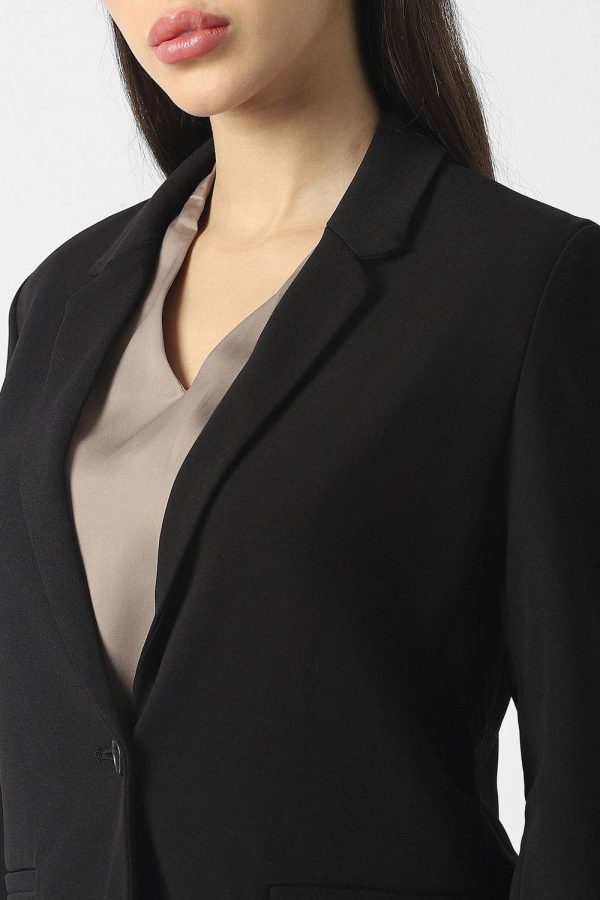 VAN HEUSEN Solid Single Breasted Formal Women Blazer