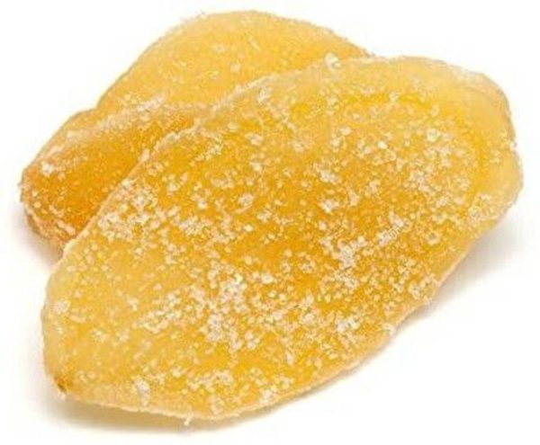 Veganic Organic Sweet Ginger Slice | Dried Ginger Candy | Adrak Slices sweet Mouth Freshener