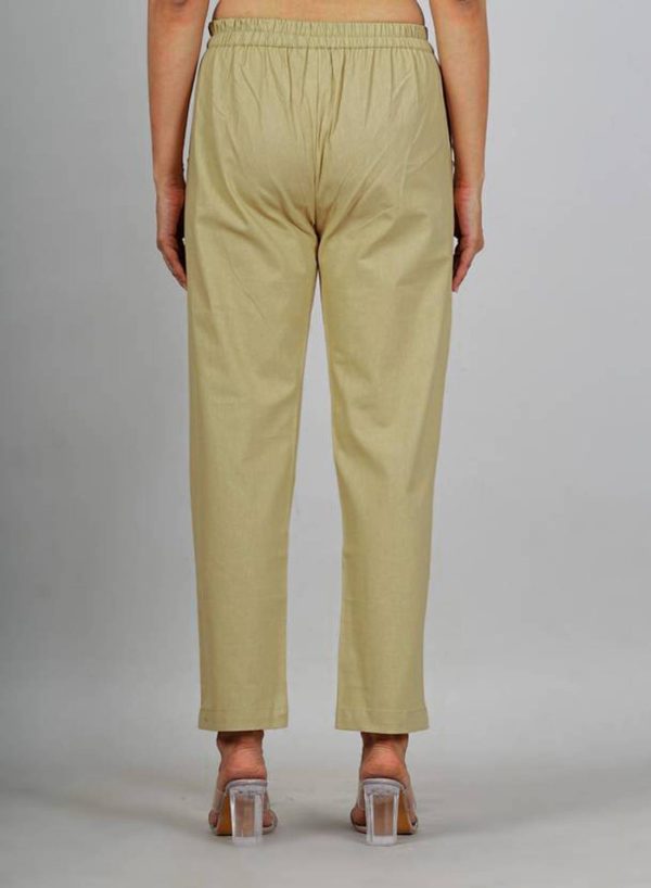 VENITYWAVE Regular Fit Women Beige Trousers