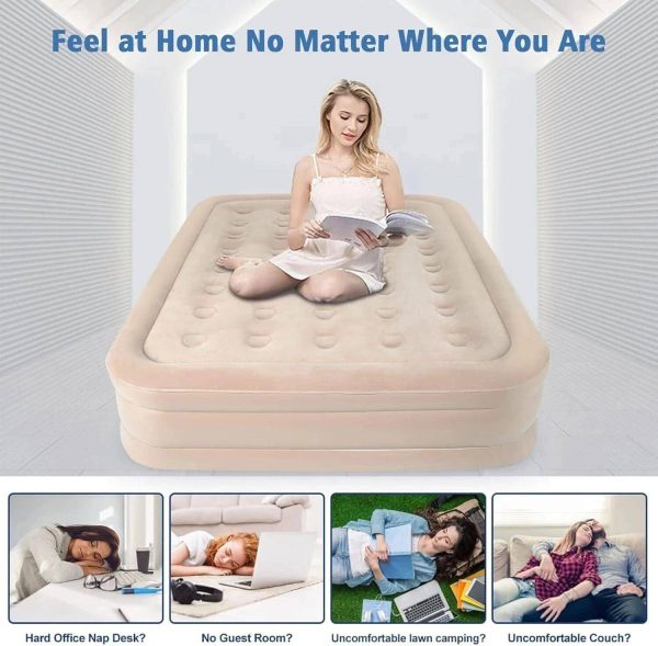 Vishbin inflatable Air Bed PVC 1 Seater Inflatable Sofa