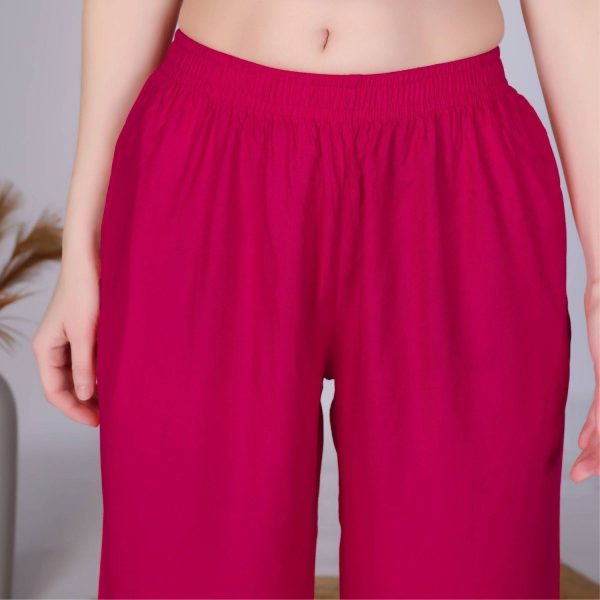 Vivika Straight Fit Women Pink Trousers
